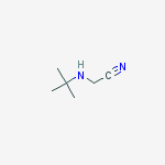 Structure of Acetonitrile, 2-[(1,1-dimethylethyl)amino]-