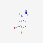 Structure of Hydrazine, (4-bromo-3-fluorophenyl)-