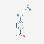 Structure of Benzoic acid, 4-[(2-aminoethyl)amino]-