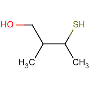 Structure of 1-butanol, 3-mercapto-2-methyl-