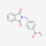 Structure of Benzoic acid, 4-[(1,3-dihydro-1,3-dioxo-2H-isoindol-2-yl)methyl]-