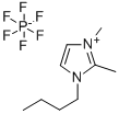 Structure of 1-BUTYL-2,3-DIMETHYLIMIDAZOLIUM HEXAFLUOROPHOSPHATE