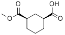 Structure of (1R,3S)-1,3-Cyclohexanedicarboxylic acid, monomethyl ester