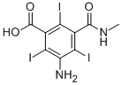 5-氨基-3-羧基-2,4,6-三碘-N-甲基苯甲酰胺结构式