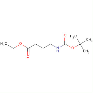Structure of Butanoic acid, 4-[[(1,1-dimethylethoxy)carbonyl]amino]-, ethyl ester