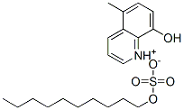 Structure of 8-hydroxy-5-methylquinolinium decyl sulphate