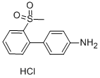 Structure of 2-METHANESULFONYL-BIPHENYL-4-YLAMINE HYDROCHLORIDE