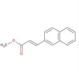 Structure of 2-Propenoic acid, 3-(2-naphthalenyl)-, methyl ester, (2E)-