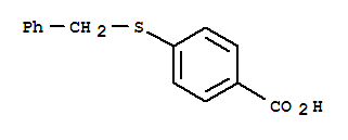 Structure of 4-(benzylsulfanyl)benzoic acid