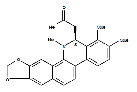 丙酮基白屈菜赤碱结构式