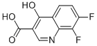 7,8-difluoro-4-hydroxyquinoline-3-carboxylic acid结构式