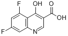 5,7-DIFLUORO-4-HYDROXY-QUINOLINE-3-CARBOXYLIC ACID结构式