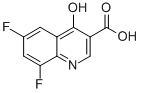 Structure of 6,8-Difluoro-4-hydroxyquinoline-3-carboxylic acid