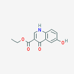 4,6-dihydroxy-3-Quinolinecarboxylic acid ethyl ester结构式