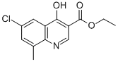 Structure of 6-CHLORO-4-HYDROXY-8-METHYLQUINOLINE-3-CARBOXYLIC ACID ETHYL ESTER
