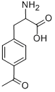 3-(4-ACETYL-PHENYL)-2-AMINO-PROPIONIC ACID 结构式