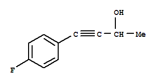 Structure of 3-Butyn-2-ol,4-(4-fluorophenyl)-