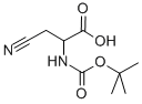 Propanoic acid,3-cyano-2-[[(1,1-dimethylethoxy)carbonyl]amino]-结构式