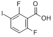 Structure of 2,6-Difluoro-3-iodobenzoic acid