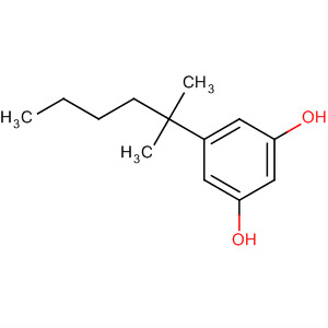 Structure of 1,3-Benzenediol, 5-(1,1-dimethylpentyl)-