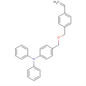 4-[[(4-乙烯基苯基)甲氧基]甲基] N,N-二苯基苯胺结构式
