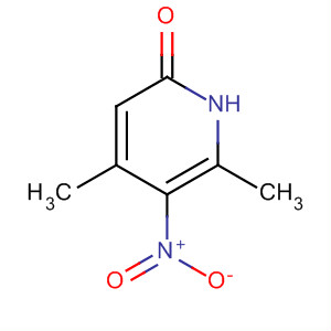 Structure of 2(1H)-Pyridinone, 4,6-dimethyl-5-nitro-