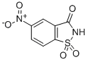 1,2-BENZISOTHIAZOL-3(2H)-ONE, 5-NITRO, 1,1-DIOXIDE结构式