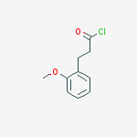 Structure of 3-(2-Methoxyphenyl)propanoyl chloride