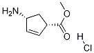 (1S,4R)-Methyl 4-aMinocyclopent-2-enecarboxylate hydrochloride结构式