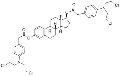 Structure of Estradiol bis[4-[bis(2-chloroethyl)amino]benzeneacetate]