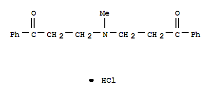 1-Propanone, 3,3'-(methylimino)bis[1-phenyl-结构式