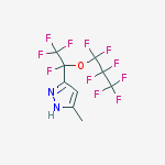 Structure of 3-[Tetrafluoro-1-(heptafluoro-1-propoxy)ethyl]-5-(methyl)pyrazole