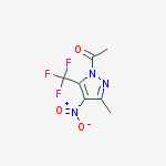 Structure of 1-Acetyl-3(5)-trifluoromethyl-5(3)-methyl-4-(nitro)pyrazole