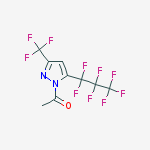 1-[5-(1,1,2,2,3,3,3-heptafluoropropyl)-3-(trifluoromethyl)pyrazol-1-yl]ethanone结构式