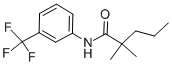 2,2-Dimethyl-N-[3-(trifluoromethyl)phenyl]pentanamide结构式