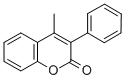 Structure of 4-METHYL-3-PHENYLCOUMARIN