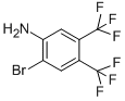 4,5-BIS(TRIFLUOROMETHYL)-2-BROMOANILINE结构式