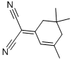 Structure of 2-(3,5,5-trimethylcyclohex-2-en-1-ylidene)malononitrile