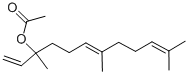 Structure of NEROLIDYL ACETATE