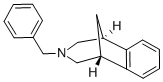 Structure of 1,5-Methano-1H-3-benzazepine, 2,3,4,5-tetrahydro-3-(phenylmethyl)-