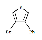 Structure of 3-bromo-4-phenylthiophene