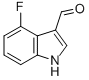 4-氟-1H-吲哚-3-甲醛结构式