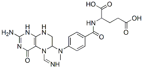 Structure of 2-[4-[[2-amino-5-(iminomethyl)-4-oxo-1,6,7,8-tetrahydropteridin-6-yl]methylamino]benzoyl]aminopentanedioic acid