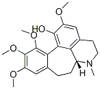 Structure of (6aR)-4,5,6,6a,7,8-Hexahydro-2,10,11,12-tetramethoxy-6-methylbenzo[6,7]cyclohept[1,2,3-ij]isoquinolin-1-ol
