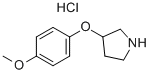 Structure of 3-(4-METHOXYPHENOXY)PYRROLIDINE HYDROCHLORIDE