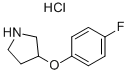 Structure of 3-(4-FLUOROPHENOXY)PYRROLIDINE HYDROCHLORIDE