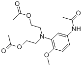 Structure of 3-(N,N-Diacetoxyethyl)amino-4-methoxyacetanilide