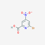 Structure of 6-Bromo-4-nitropyridine-2-carboxylic acid