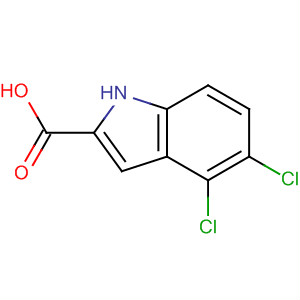 Structure of 1H-Indole-2-carboxylic acid, 4,5-dichloro-