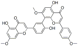 Structure of Amentoflavone 4,7,7-trimethyl ether